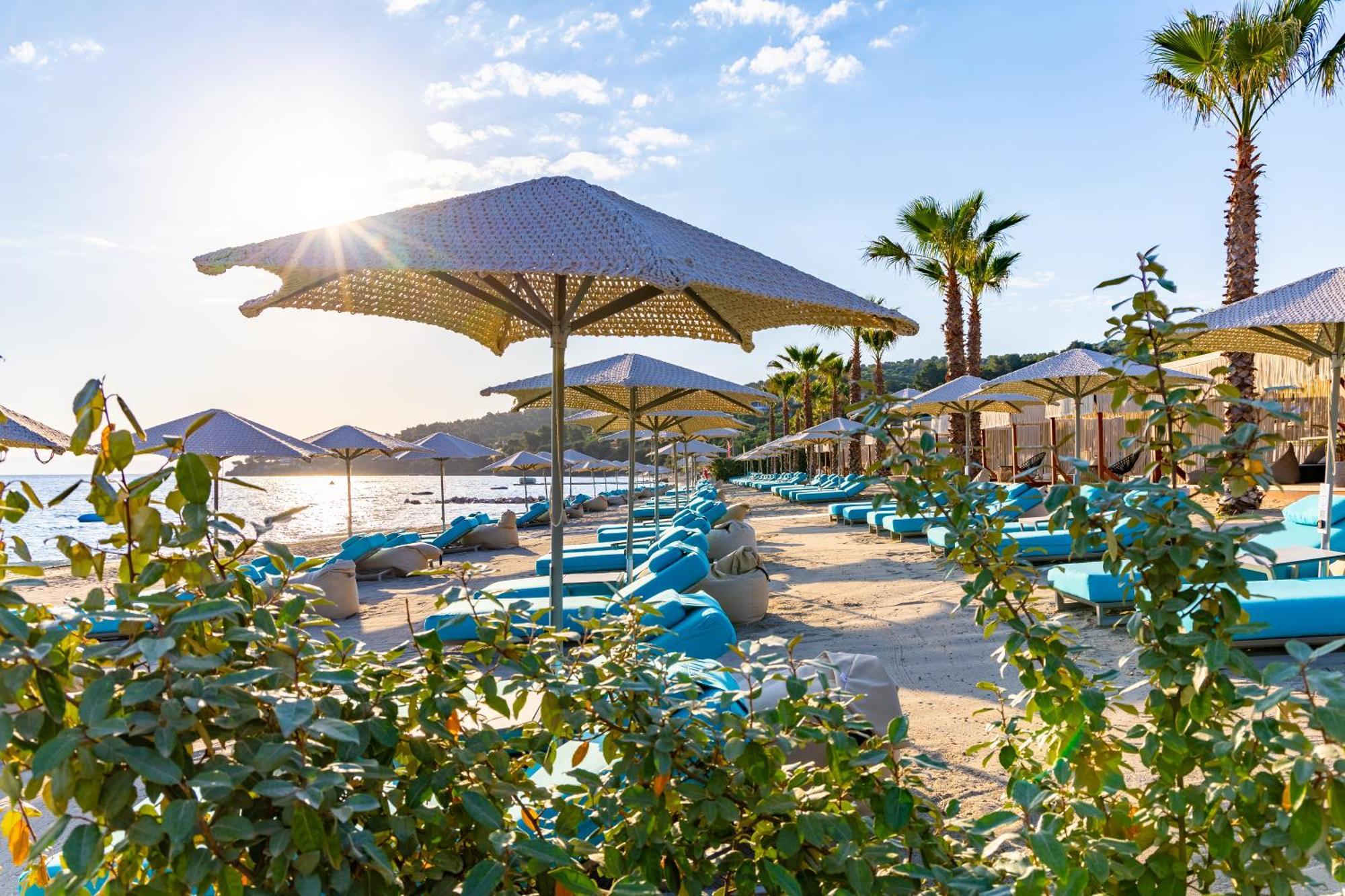 Miraggio Thermal Spa Resort Paliouri Eksteriør billede Beach at the resort