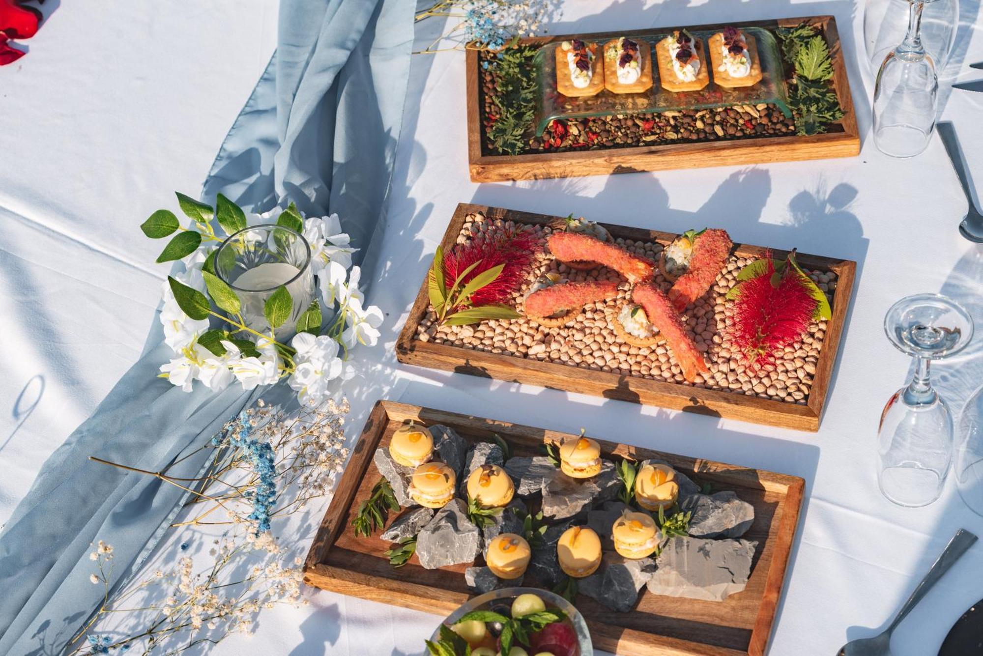 Miraggio Thermal Spa Resort Paliouri Eksteriør billede A selection of hors d'oeuvres